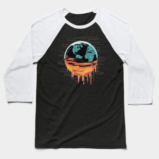 Midway: Earth's climate message - Global Warming Baseball T-Shirt